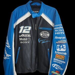 NASCAR #12 Ryan Newman ALLTEL Leather Jacket (L)
